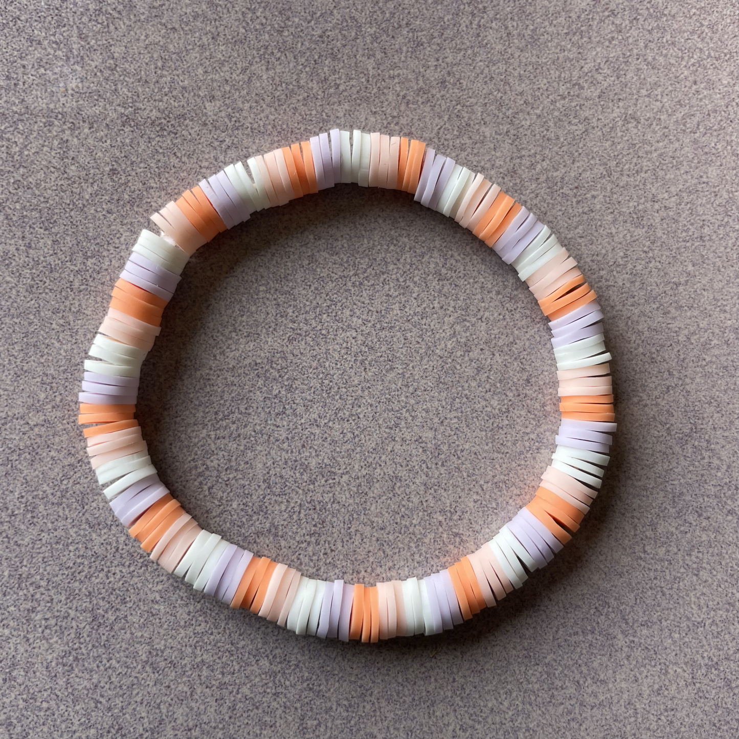 Clay Bead Pastel Bracelets - Stretchy