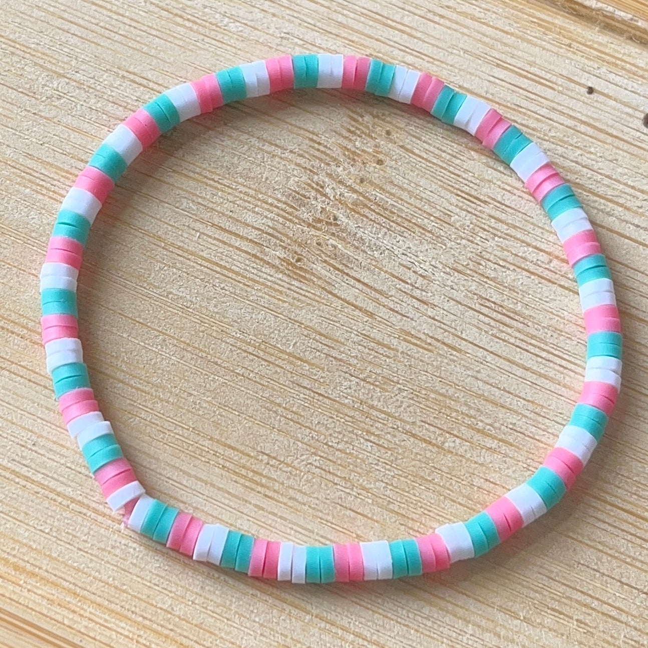 Thin Clay Bead Bracelets - Stretchy