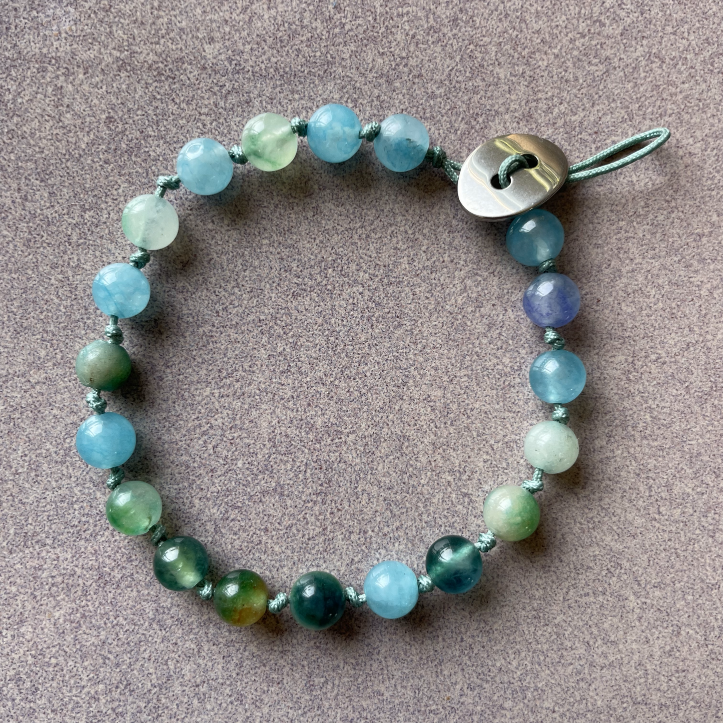 Glassy Sea Bracelet - Resizable